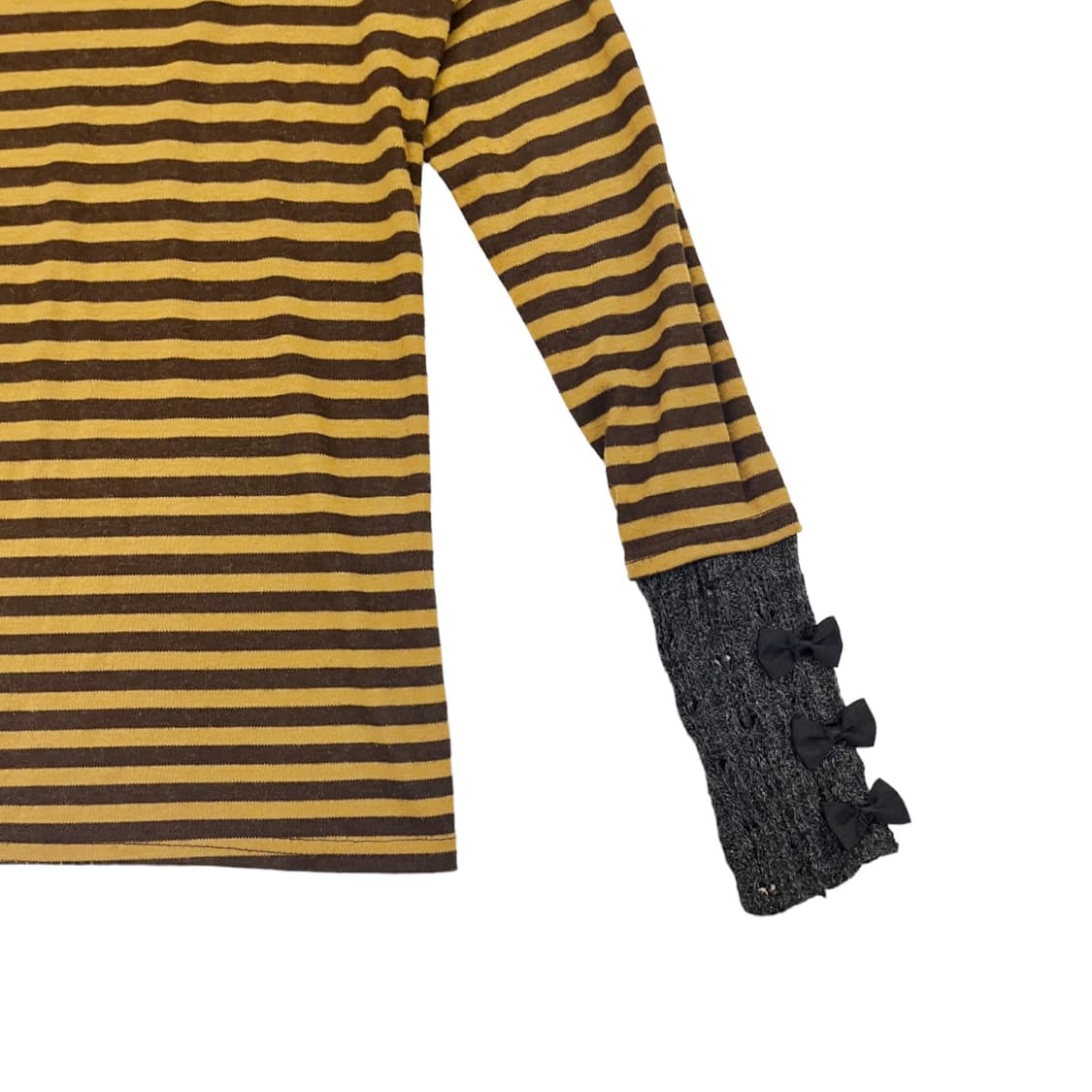 스트라이프 니트 롱슬리브 탑 Close.up 상품이미지5