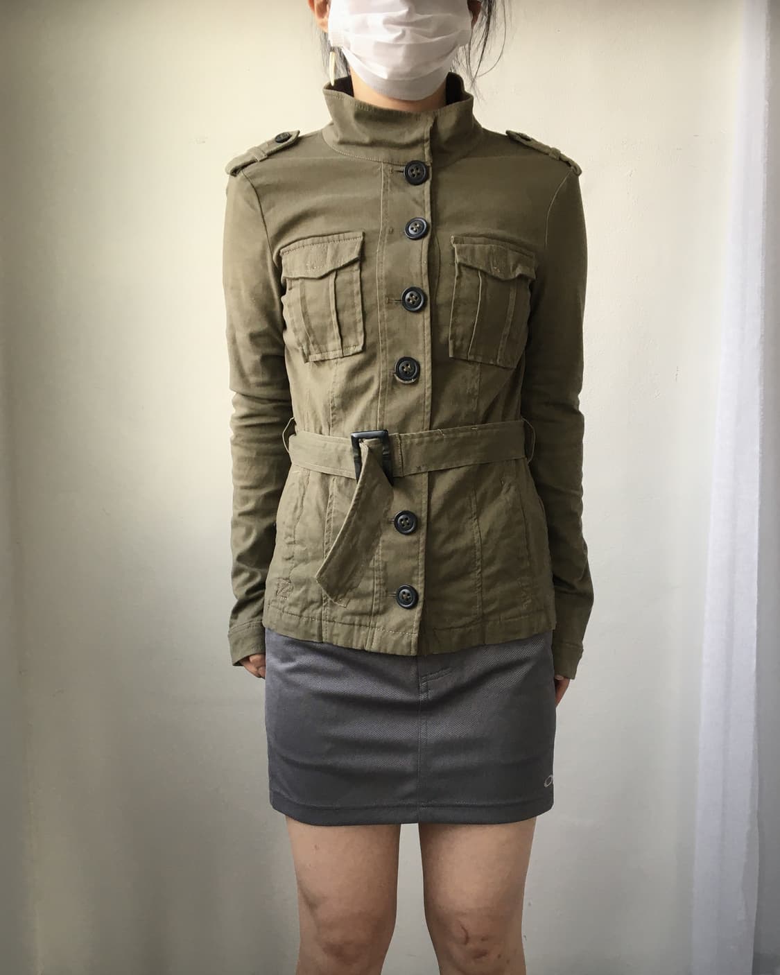 Button point high neck jacket 상품이미지9