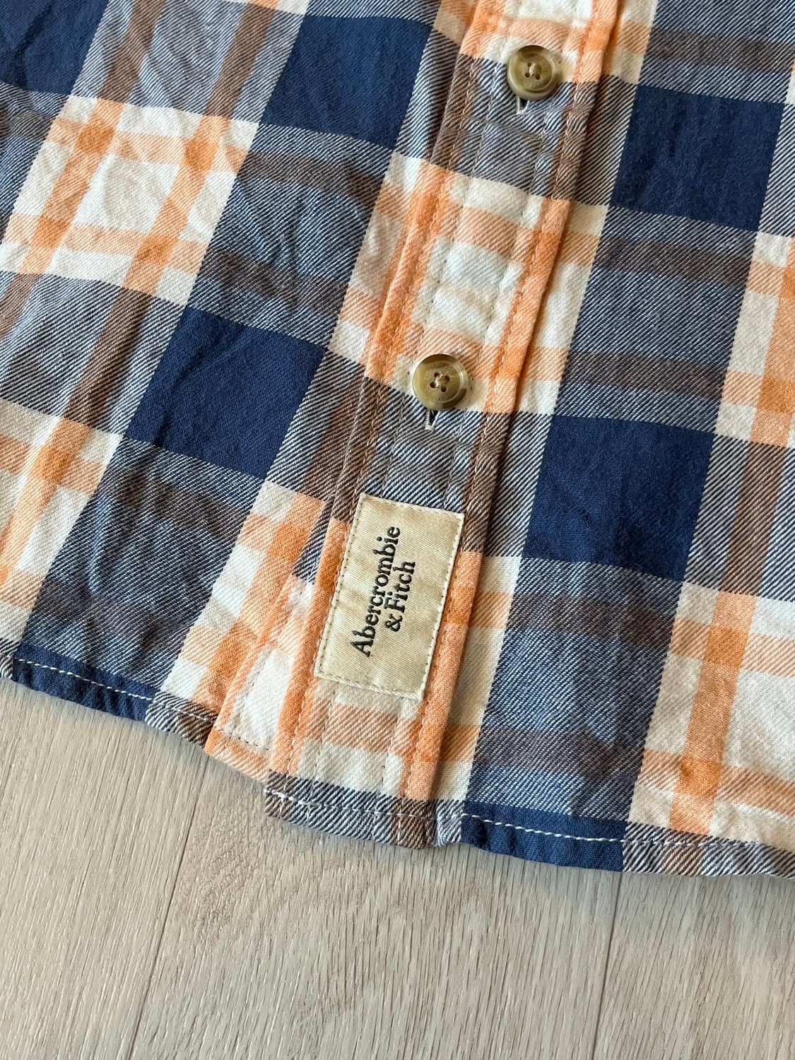 아베크롬비 체크 셔츠 L / 머슬핏 / 상태 좋음 상품이미지5