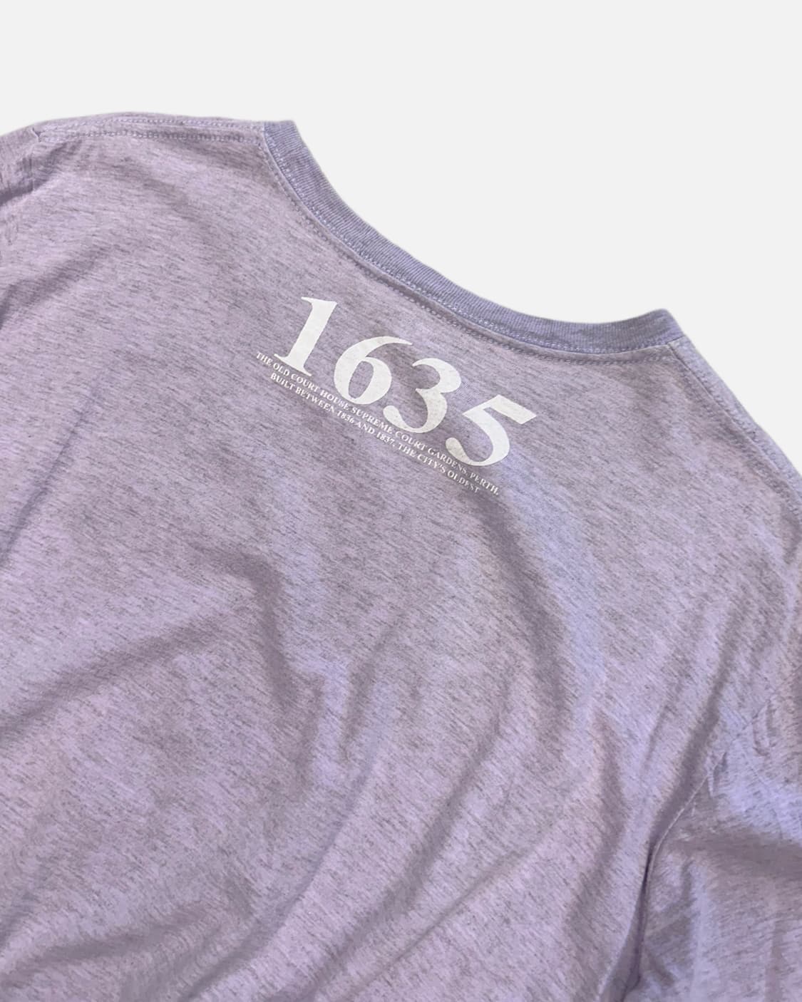 purple melange printing t-shirt 상품이미지4