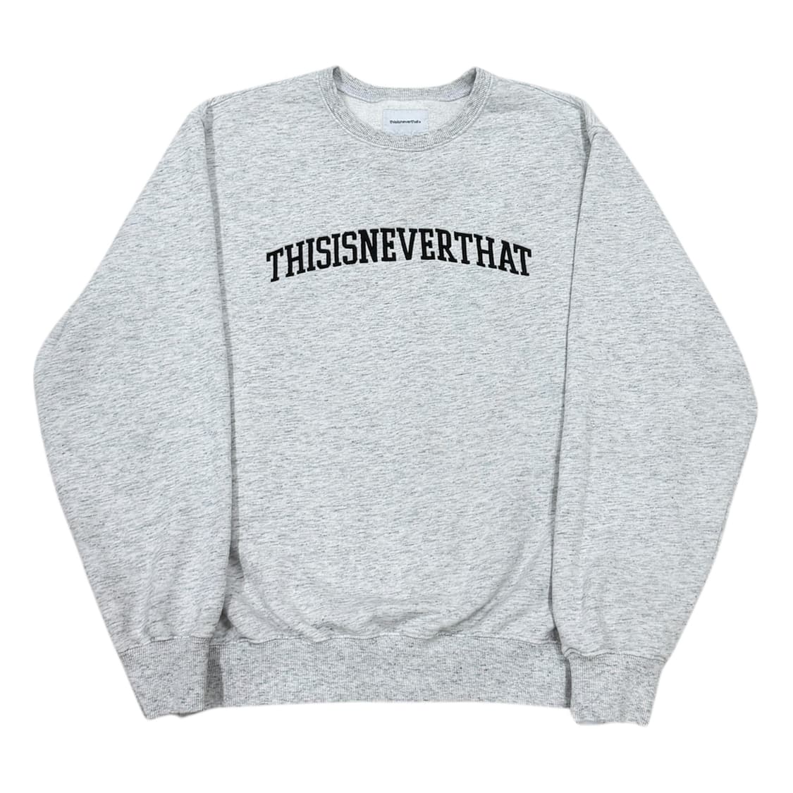 디스이즈네버댓 아치로고 크루넥 스웻셔츠 맨투맨 헤더 그레이 M 상품이미지1