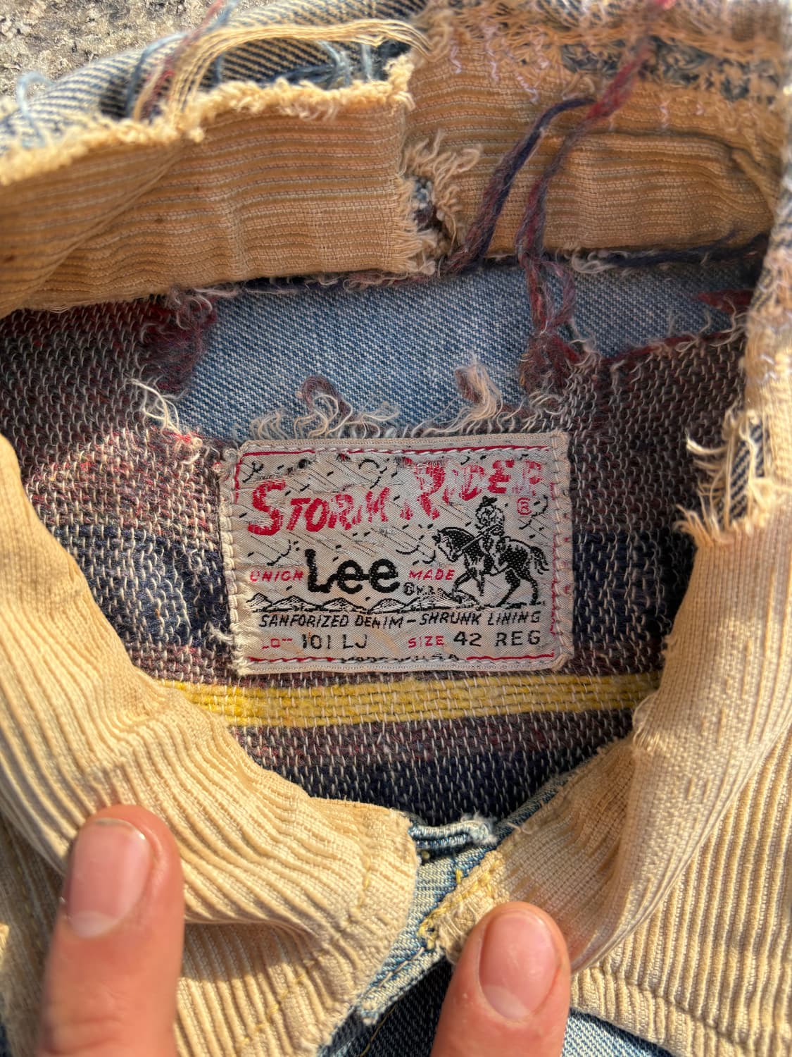 오리지널 60s Lee 101LJ 스톰라이더 상품이미지4