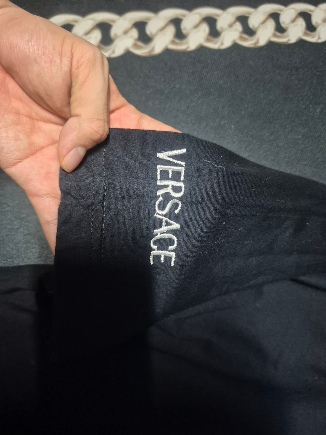 베르사체 VERSACE 메두사 엠브로이더리드 반팔 티셔츠 L 상품이미지5