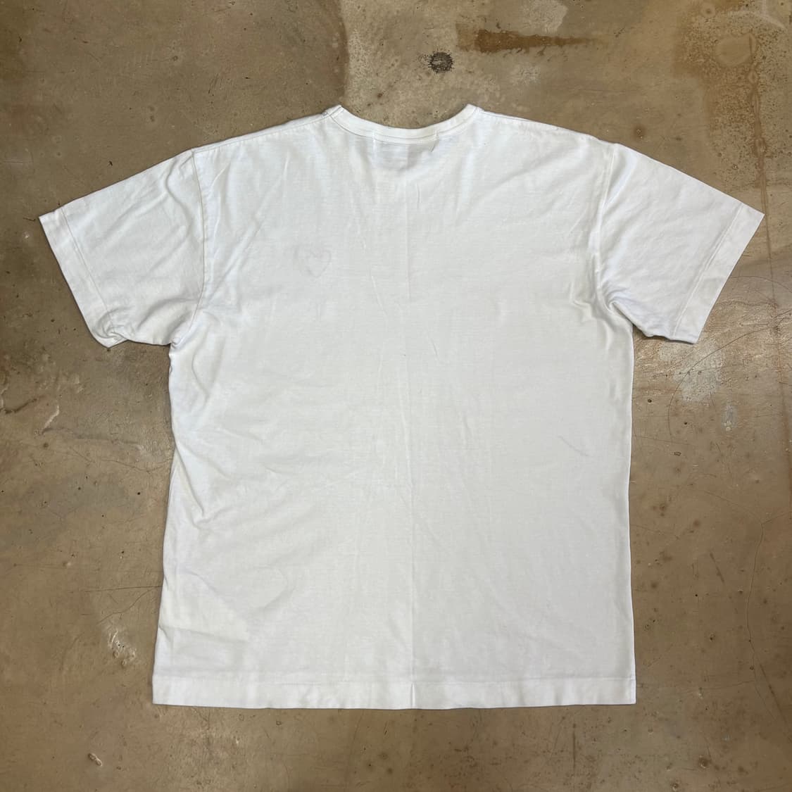 XL 꼼데가르송 하트와펜 화이트 반팔티  상품이미지3
