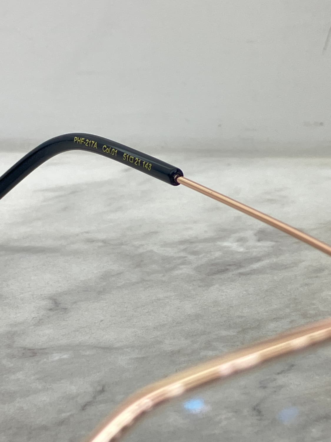 B41 폴 휴먼 Paul Hueman 로즈골드 라운드 반무테 안경 상품이미지8