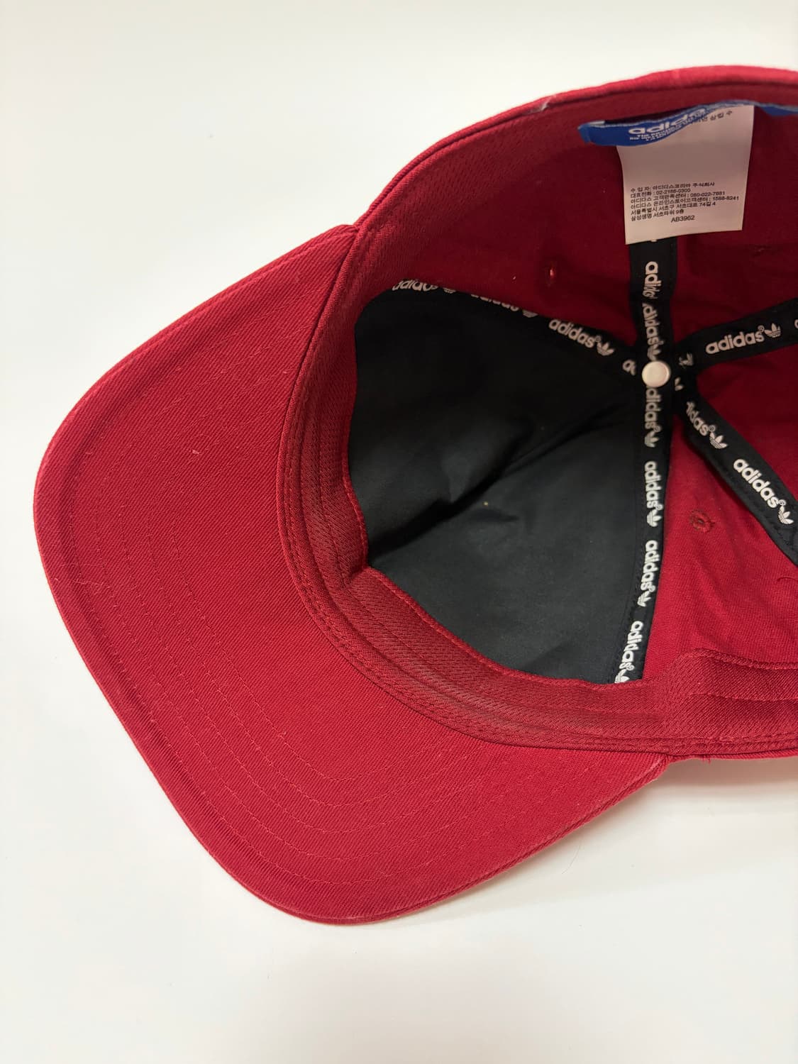 아디다스 트레포일 스냅백 버건디 상품이미지5