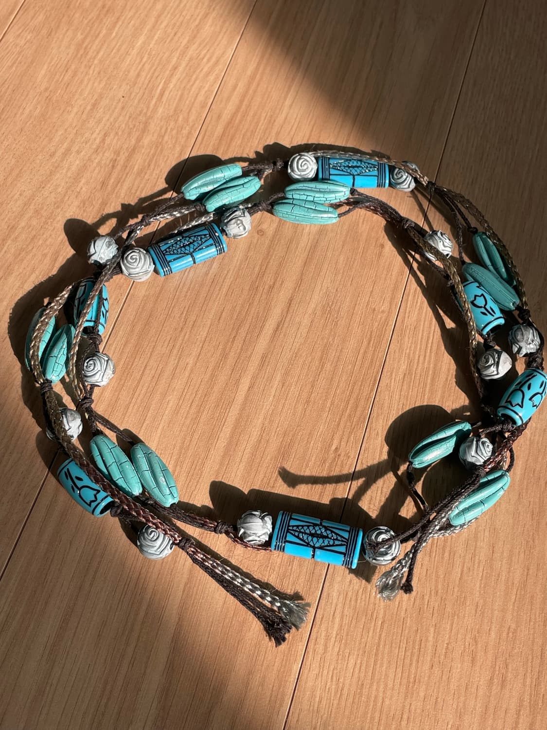 Blue turoquoise scarf style necklace 상품이미지2