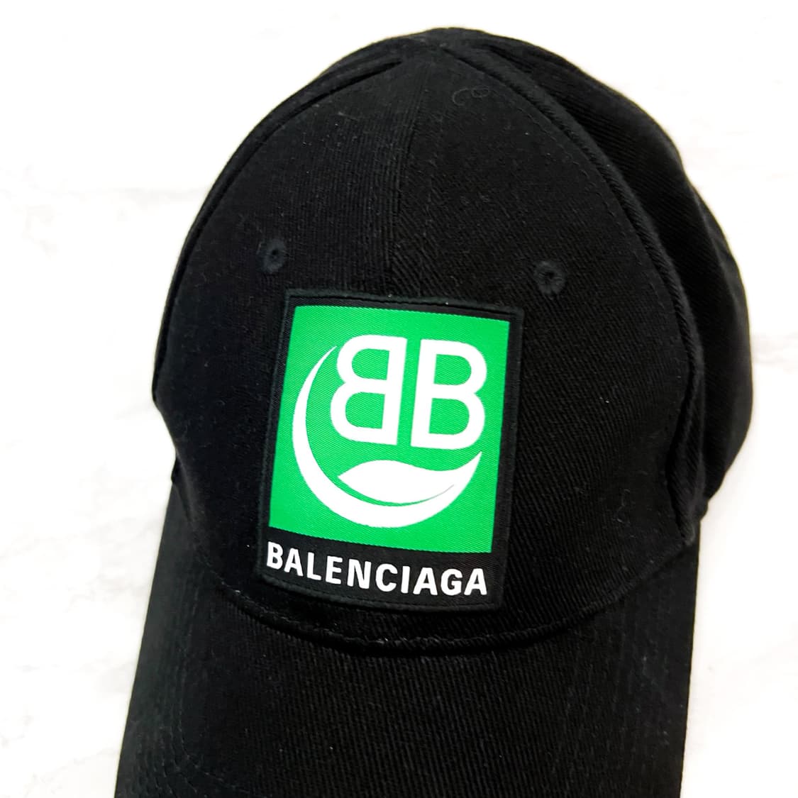 발렌시아가 BB 그린로고 패치 볼캡 모자 상품이미지4