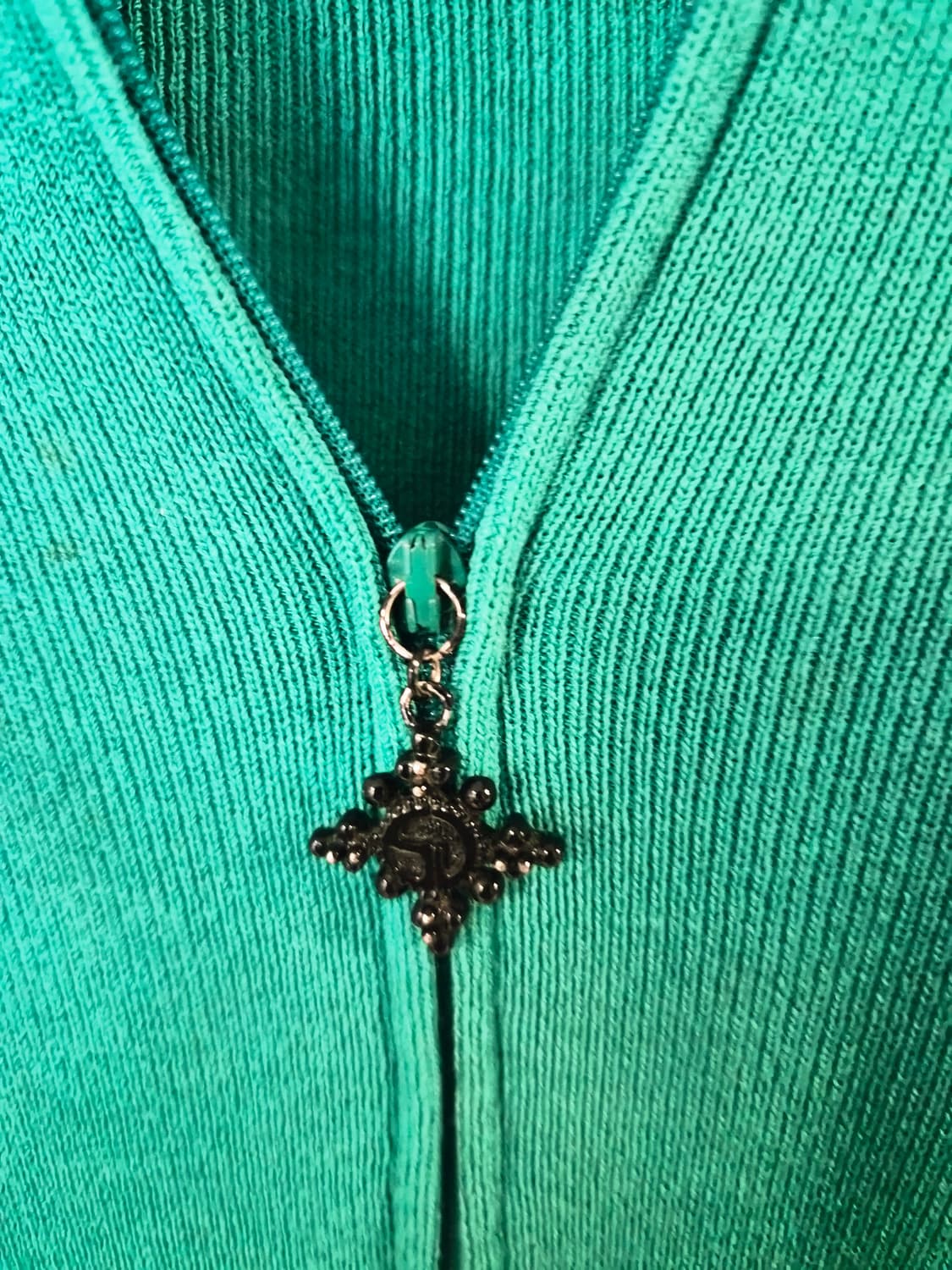 [정품] 센존(St. John) 컬렉션 지퍼 니트 자켓 (사이즈 4) 상품이미지6