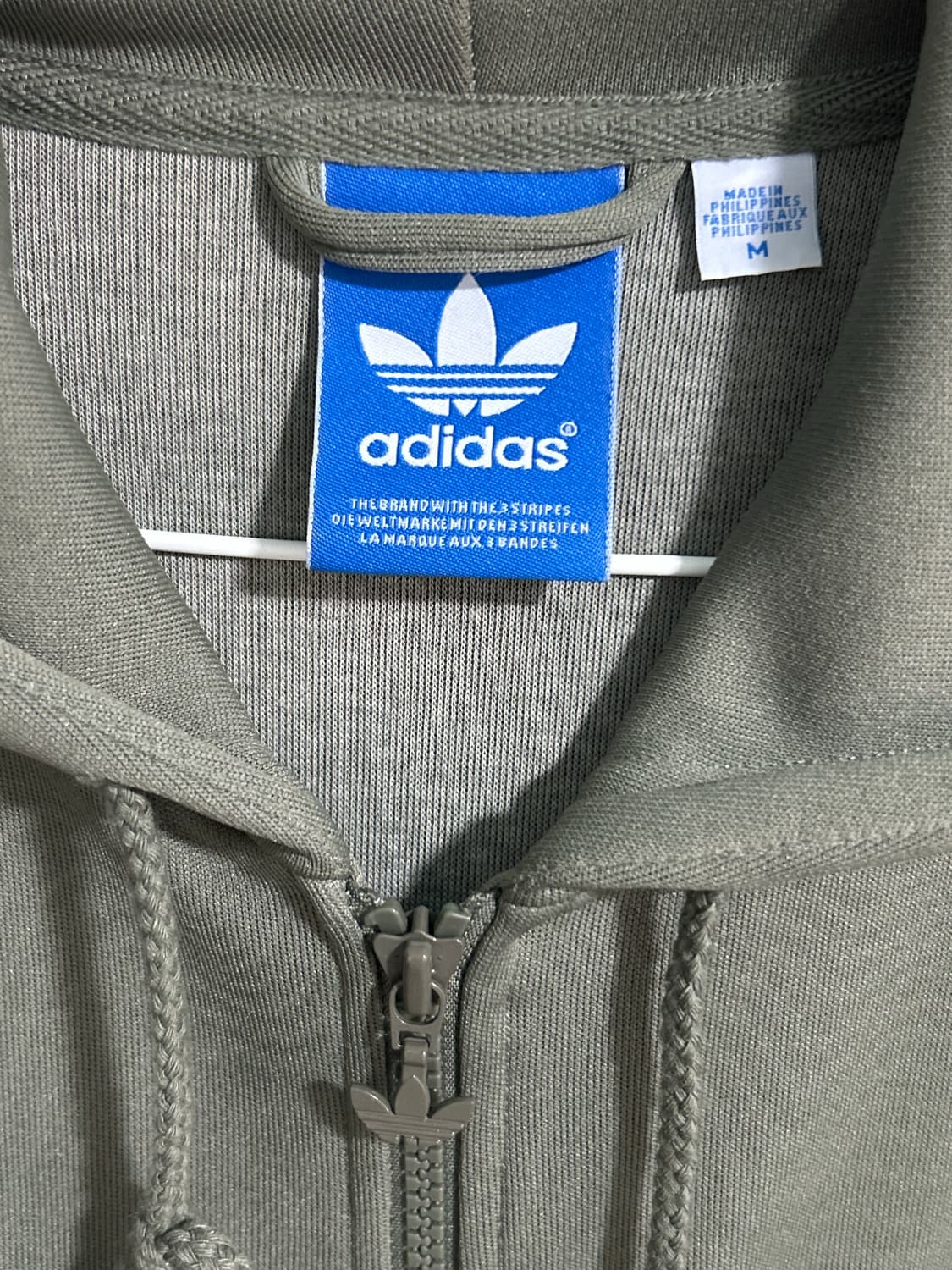 아디다스 카키 후드집업 져지 상품이미지3