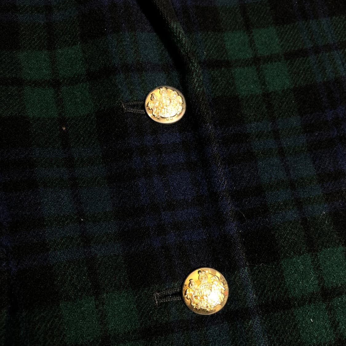 랄프로렌 타탄체크 울 캐시미어 블레이저 자켓 M 상품이미지4