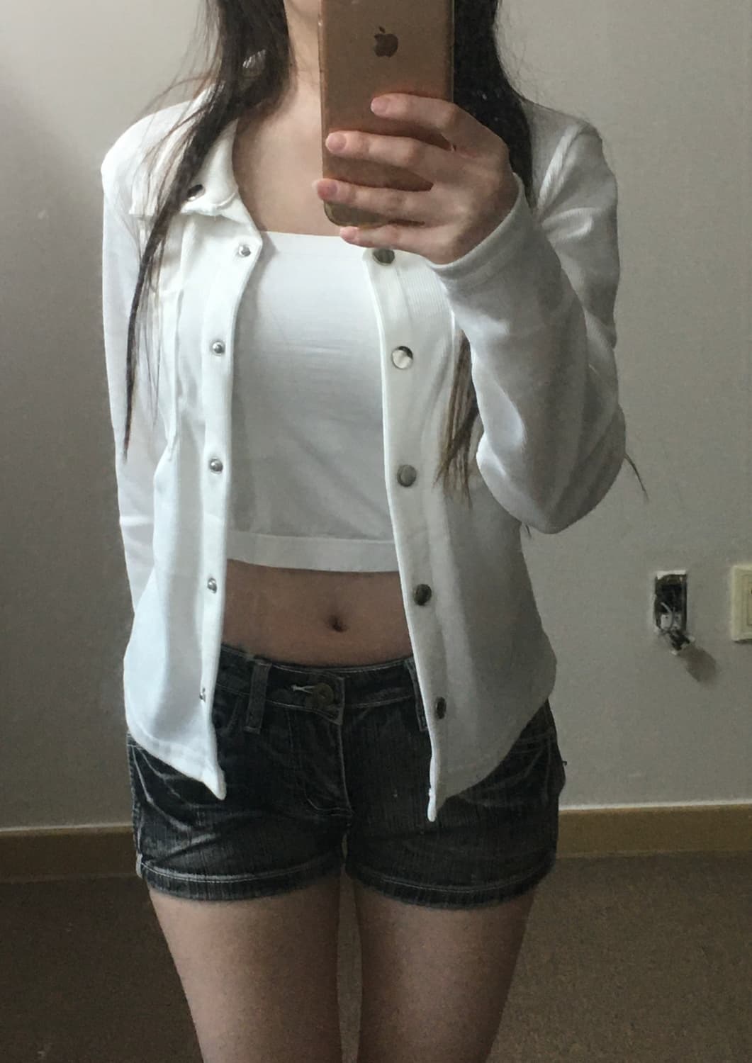 슬림 카라 니트 가디건 상품이미지2