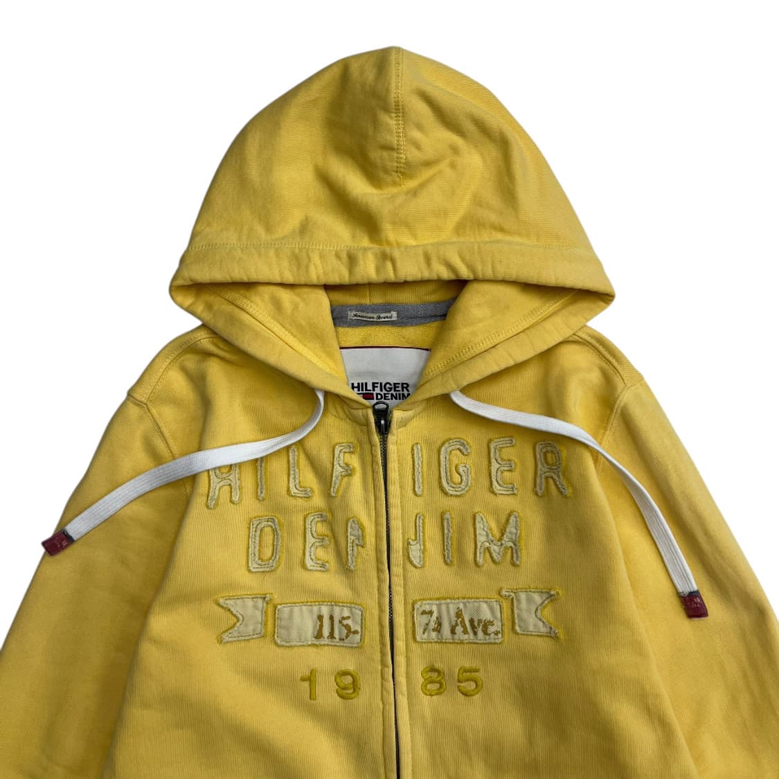타미힐피거 센터 패치로고 레몬 후드집업 M 상품이미지4