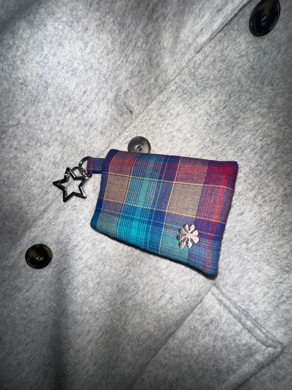 RICH WOOL HALF COAT, GRAY 오피쉬 코트+동전지갑 상품이미지2