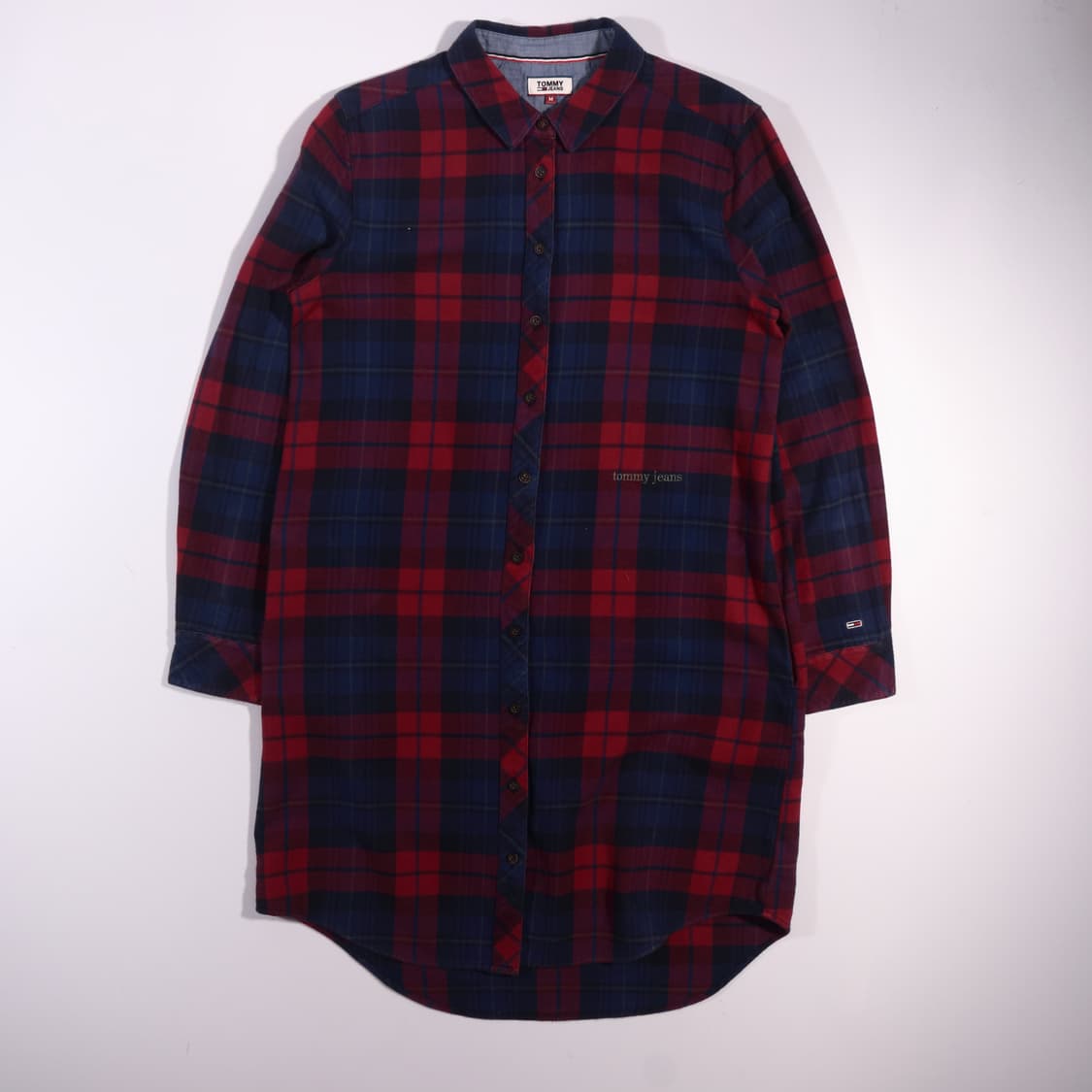 타미힐피거 진스 체크 셔츠 원피스 B698 상품이미지1