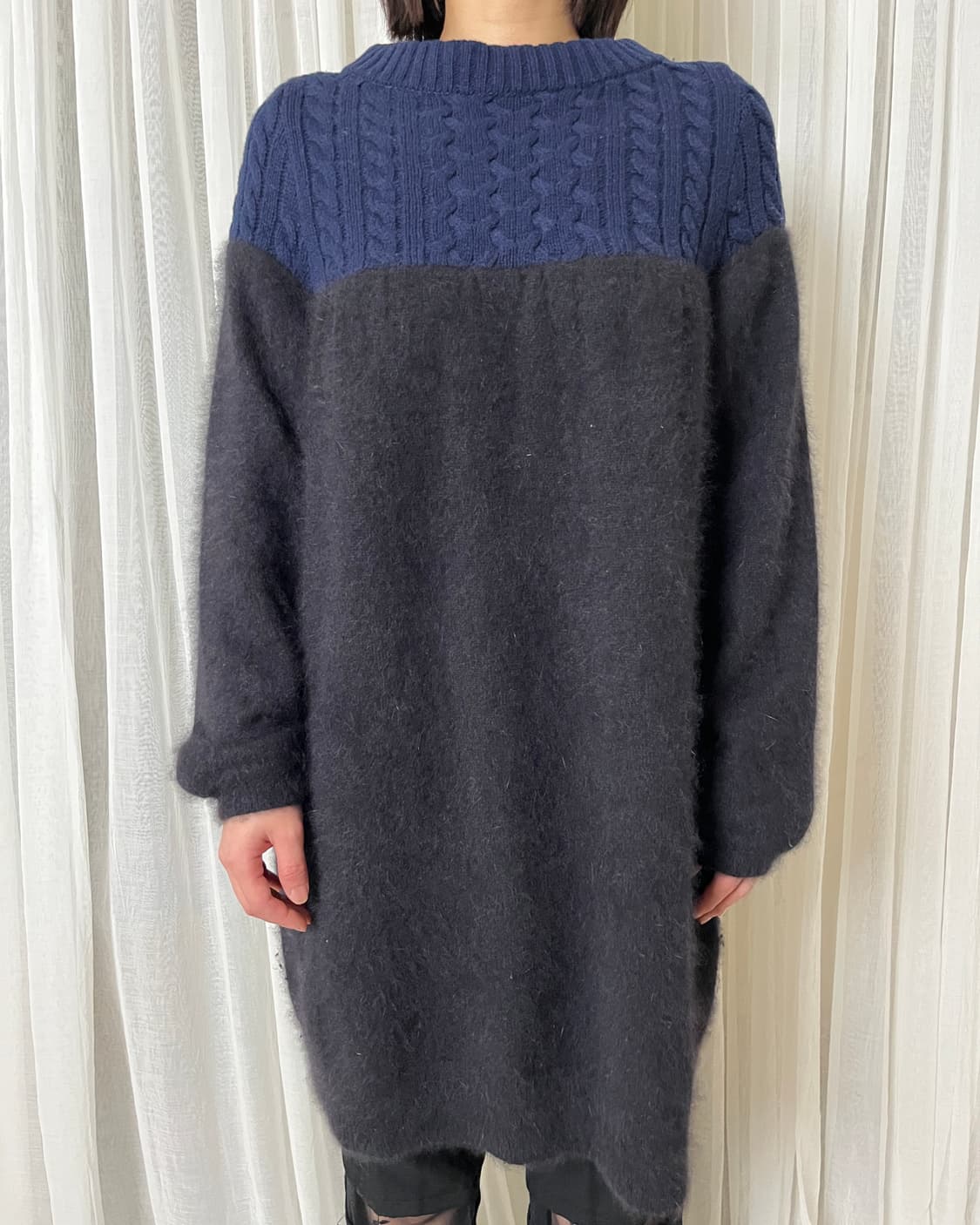 사카이 도킹 롱 니트 케이블&앙고라 sacai 상품이미지9