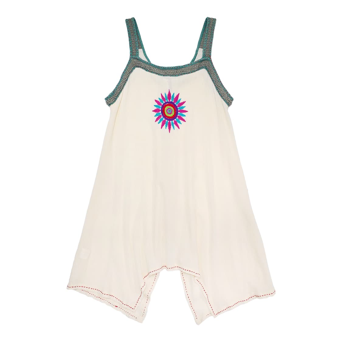 리버시블 에스닉 자수 언발 슬리브리스 탑 상품이미지1