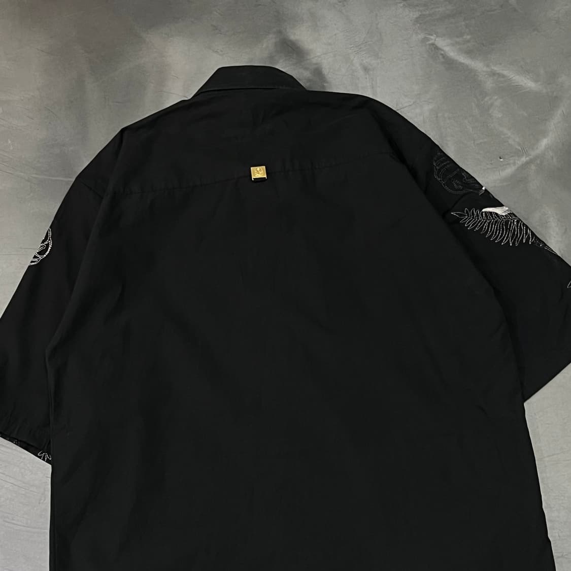  빈티지 자수 히든 버튼 하프 셔츠 y16329 상품이미지5