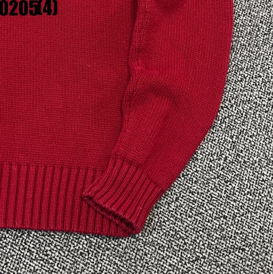 [M] 폴로 랄프로렌 피마코튼 레드 니트 스웨터 0205(4) 상품이미지3