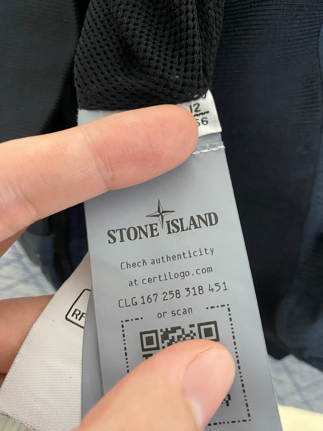 스톤아일랜드 키즈 후드 자켓 바람막이 네이비 상품이미지5