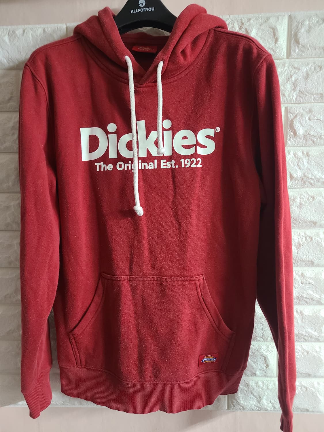 디키즈 빨간색 후드티(스몰) 상품이미지1