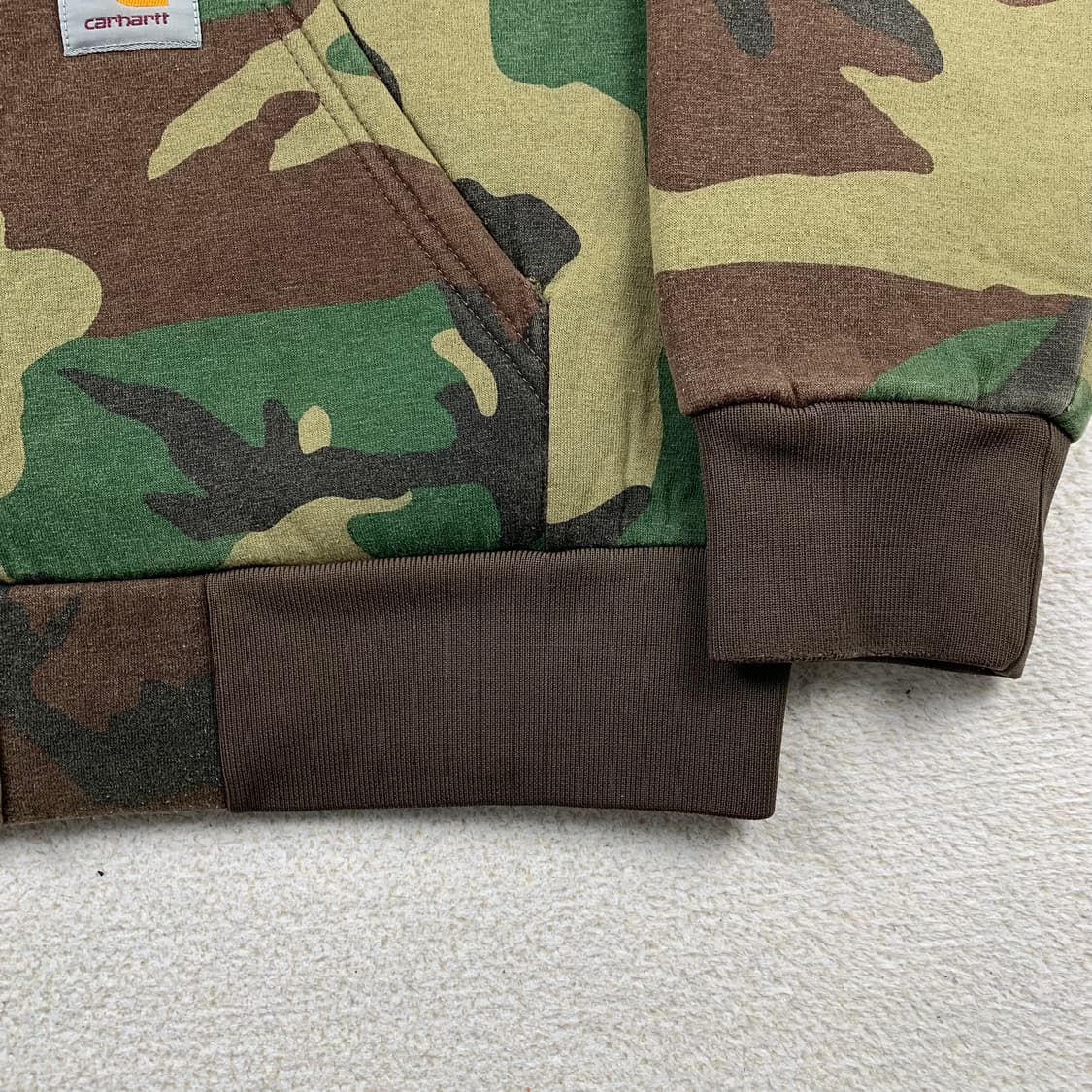 칼하트 우드랜드 카모 카럭스 써모 스웻 후드집업 상품이미지6