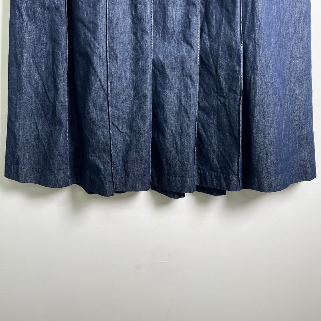 마시모두띠 플리츠 데님 롱 스커트 M 상품이미지5