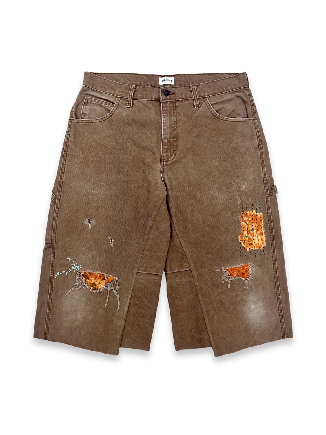 Vtg Dickies Sashiko Distressed 버뮤다 상품이미지1