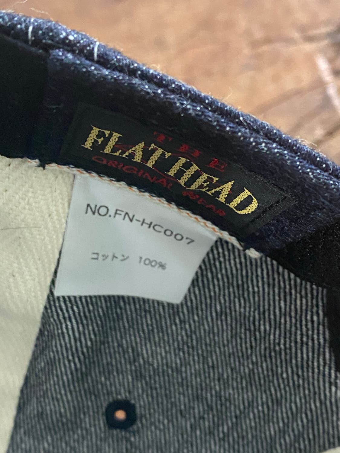 THE FLAT HEAD 플랫헤드 데님 캡 상품이미지7