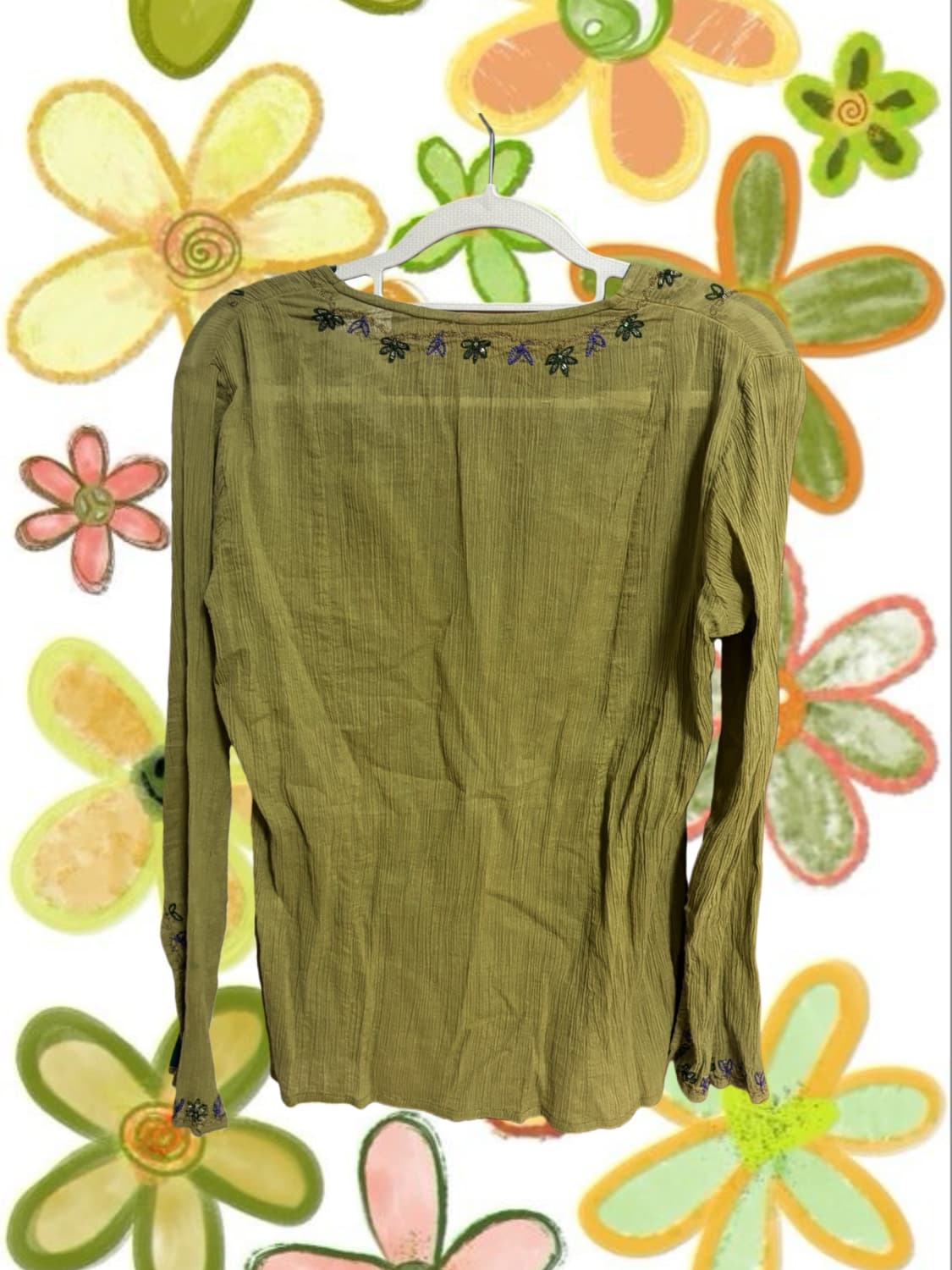 빈티지 히피 보헤미안 블라우스 상품이미지2