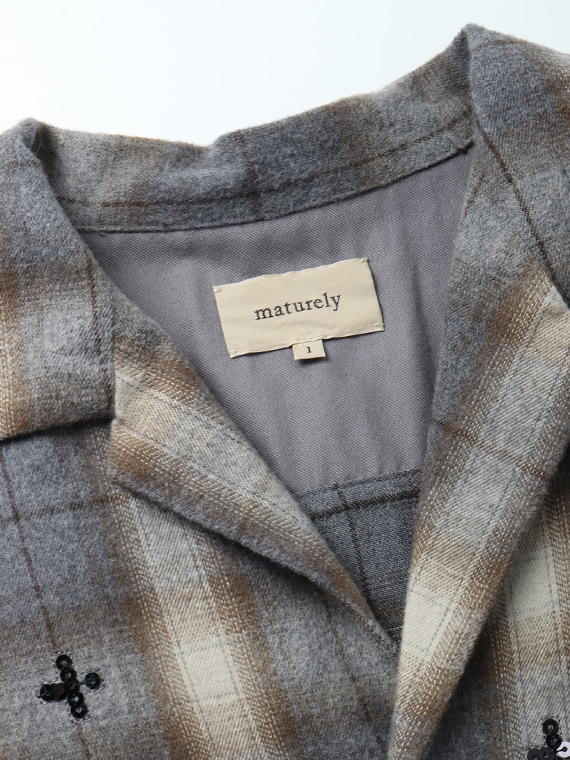 maturely Spangles Embroidery Shirt 상품이미지7