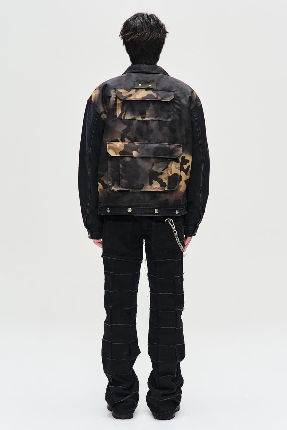 앤더슨벨 CAMOUFLAGE ZIP-UP DENIM JACKET 상품이미지3