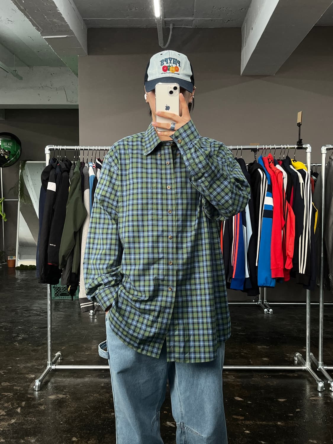 L.L bean 체크 셔츠 상품이미지1