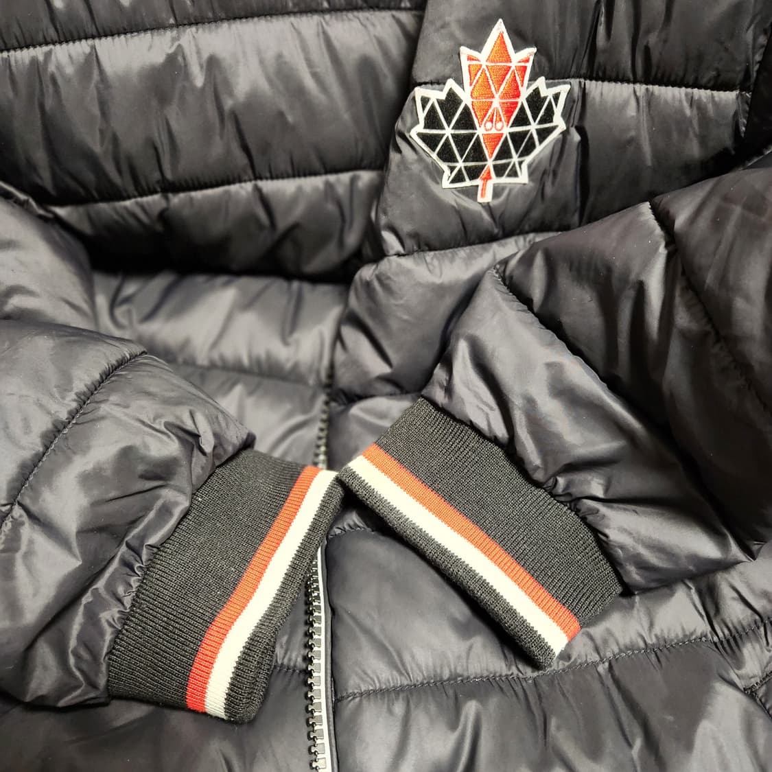 무스너클 패딩 블랙 L(105size) 상품이미지6