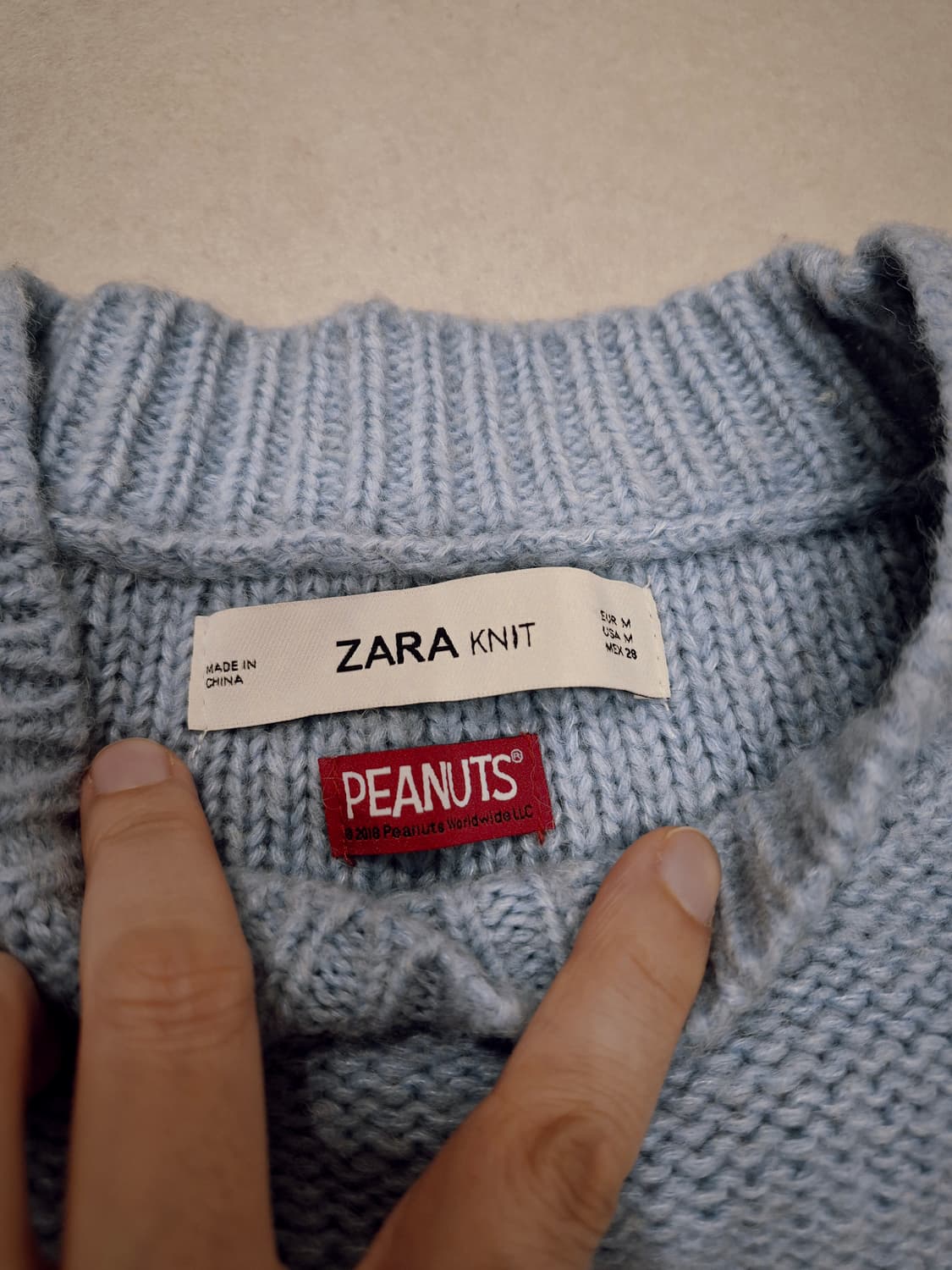 자라 ZARA × PEANUTS 스누피 니트(단종) 상품이미지6