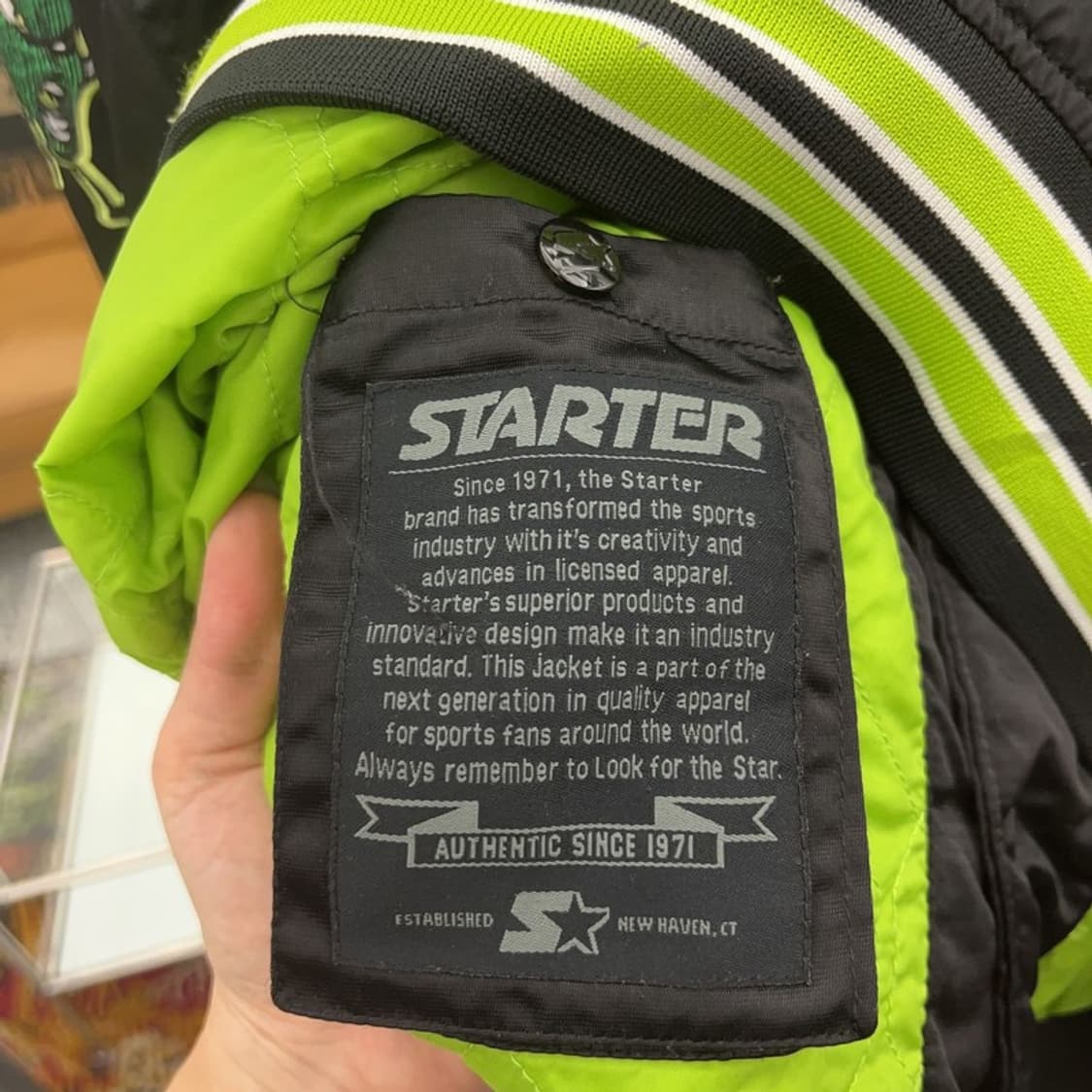 스타터 GOONS 오버핏 누빔 스타디움 바시티자켓 100 C06310 상품이미지4