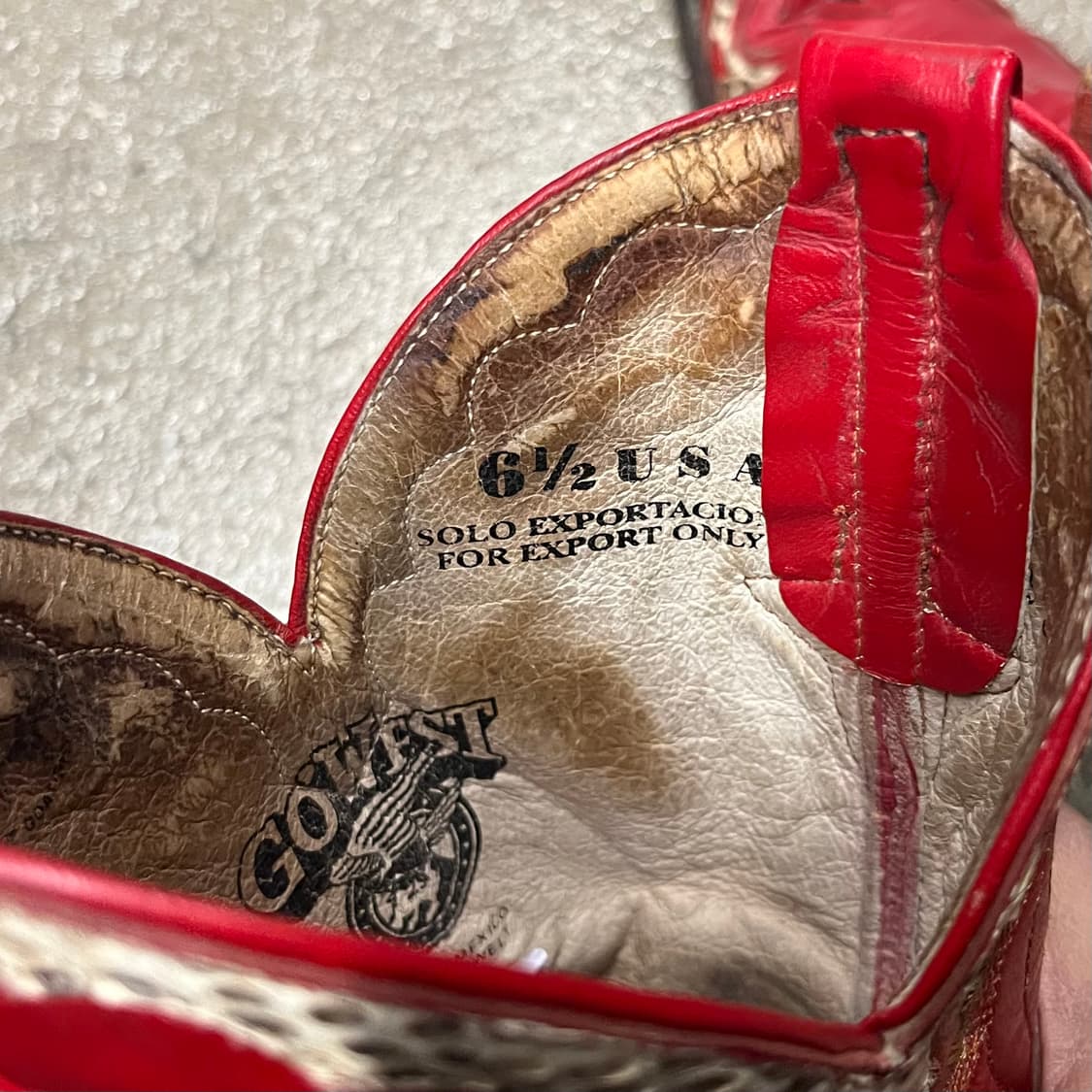 빈티지 메탈토 웨스턴 부츠 (235) 상품이미지8