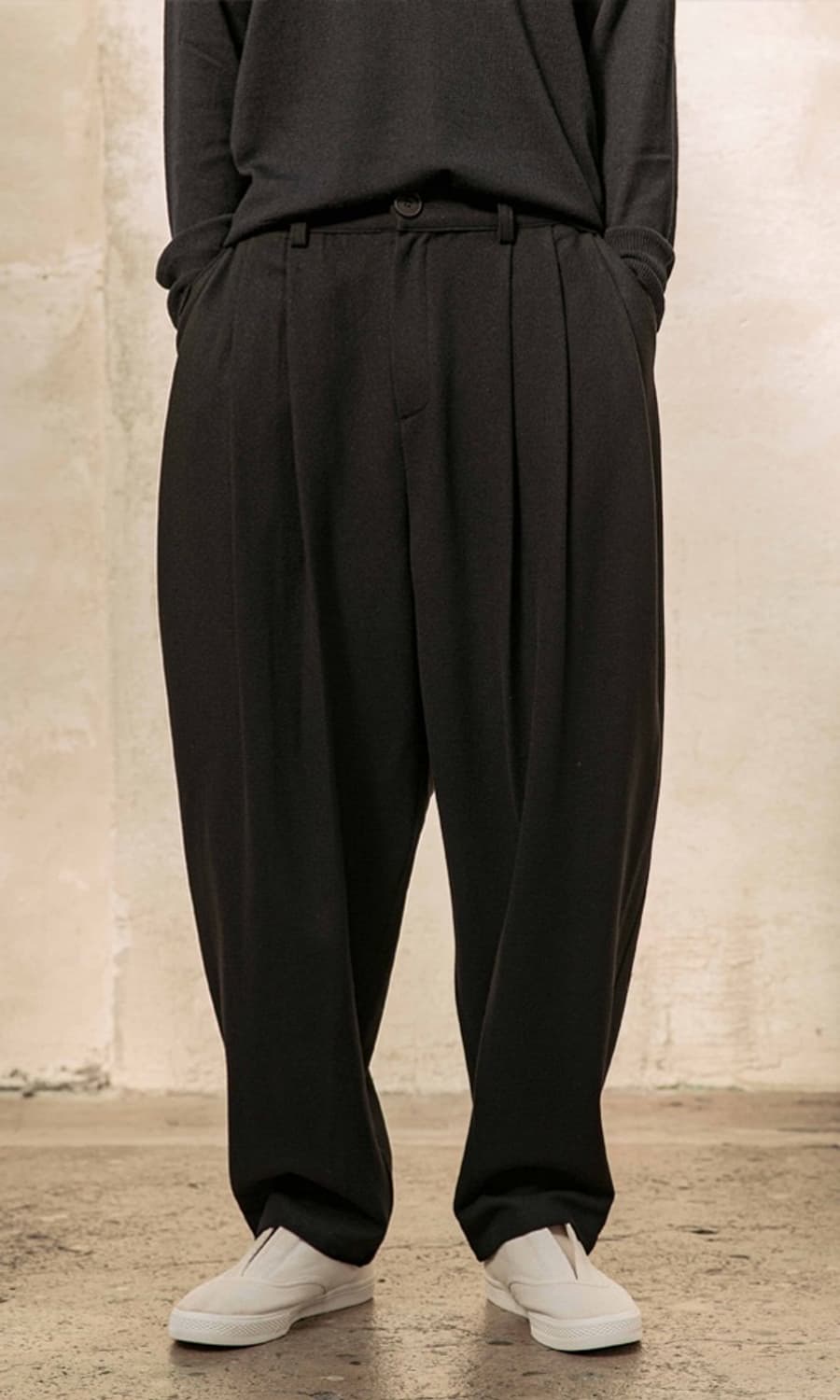 Kokyuu 코큐 울 배기 팬츠 F 상품이미지5