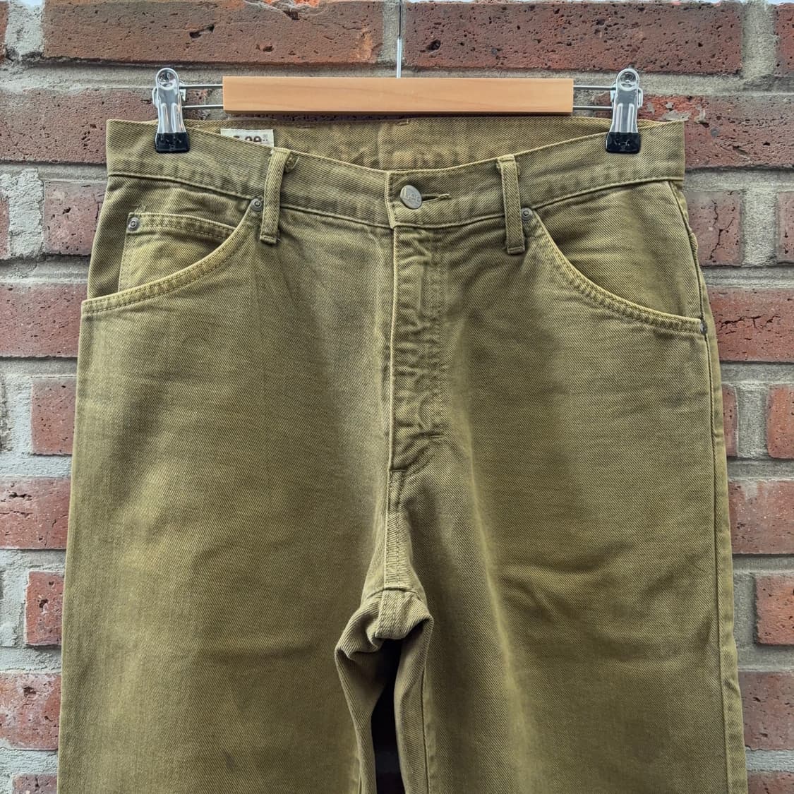 90s 리 Lee 코튼 트윌 부츠컷 팬츠 – 일본 생산 상품이미지4