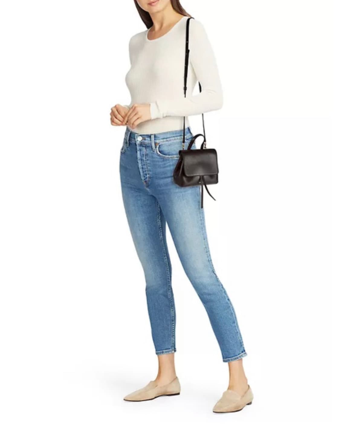 만수르가브리엘 레이디백 미니 숄더백 크로스백 토트백 카카오 송아지가죽 상품이미지2