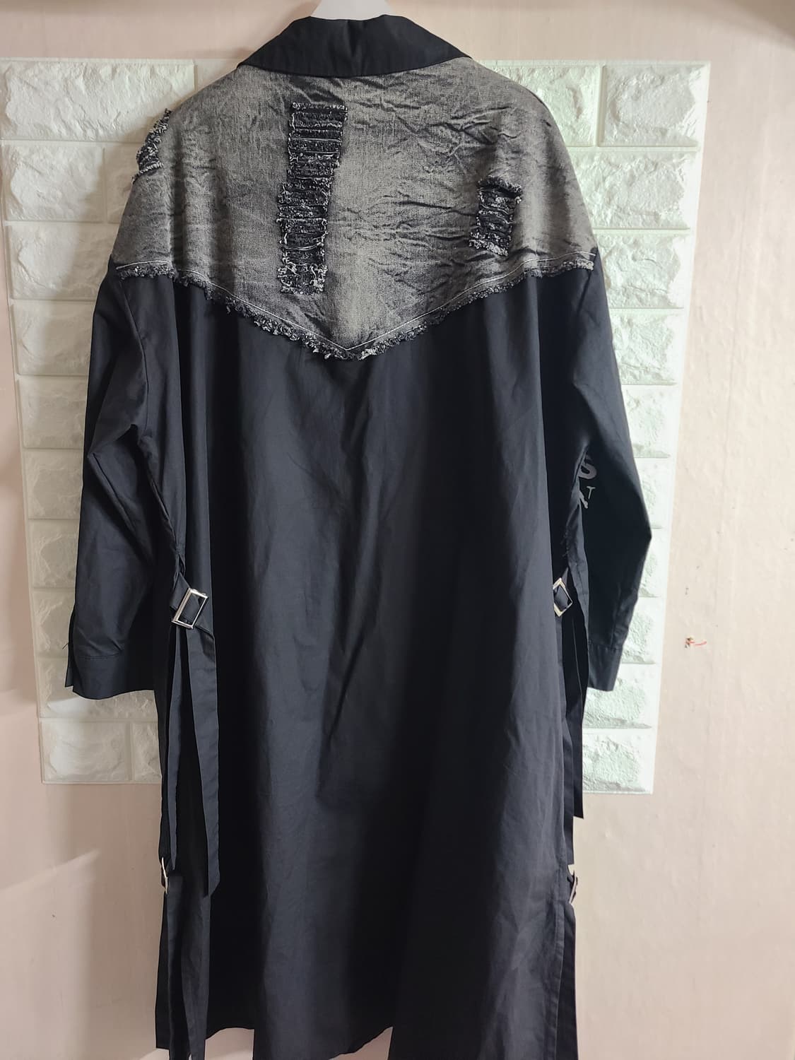 데님패치 롱셔츠(라지) 상품이미지5