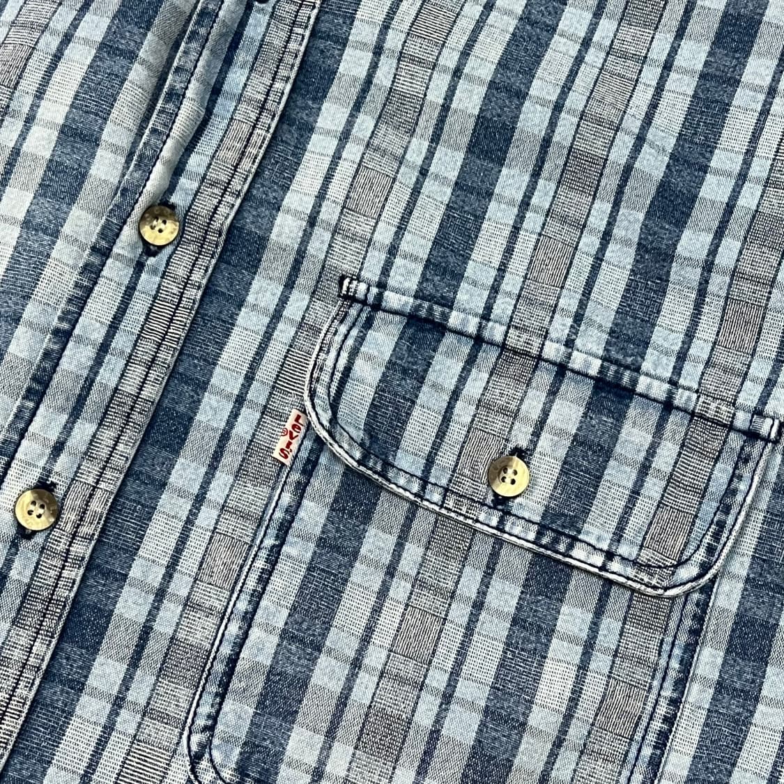  리바이스 체크 데님 셔츠 y14650 상품이미지4