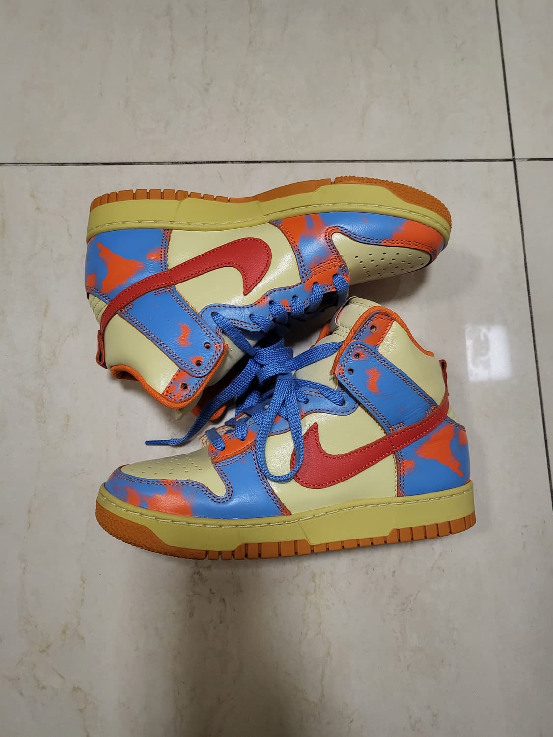 나이키 덩크 하이 1985 sp 오렌지 블루 245 상품이미지5