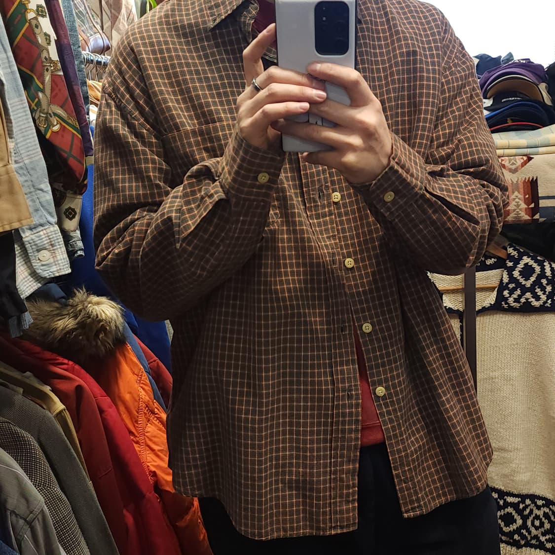 90s 아베크롬비 체크셔츠 빈티지 플란넬 체크셔츠 M 상품이미지9