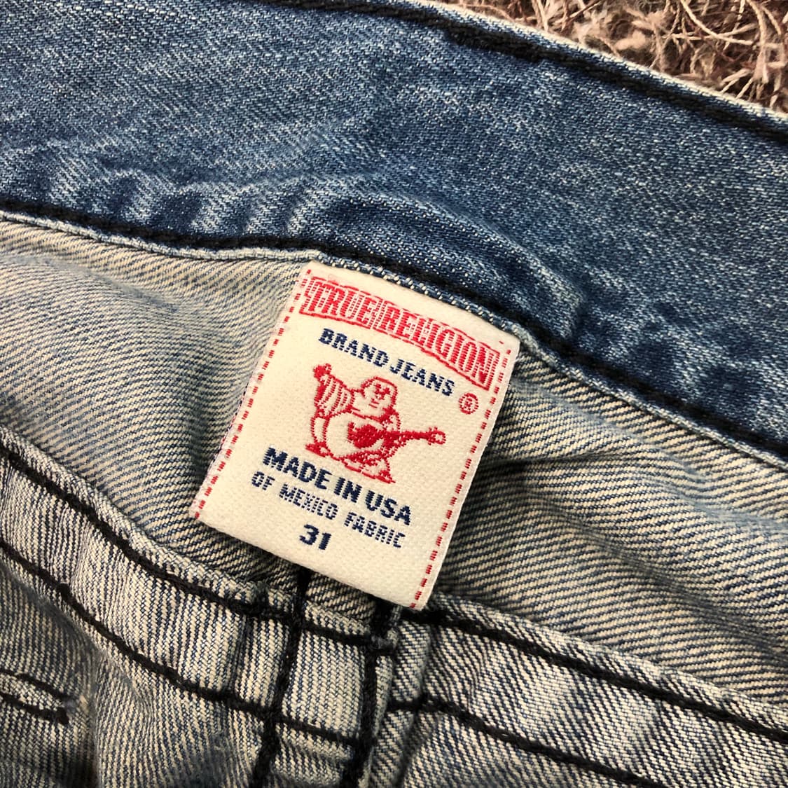 트루릴리전 워싱 스트레이트진 데님 팬츠 상품이미지7