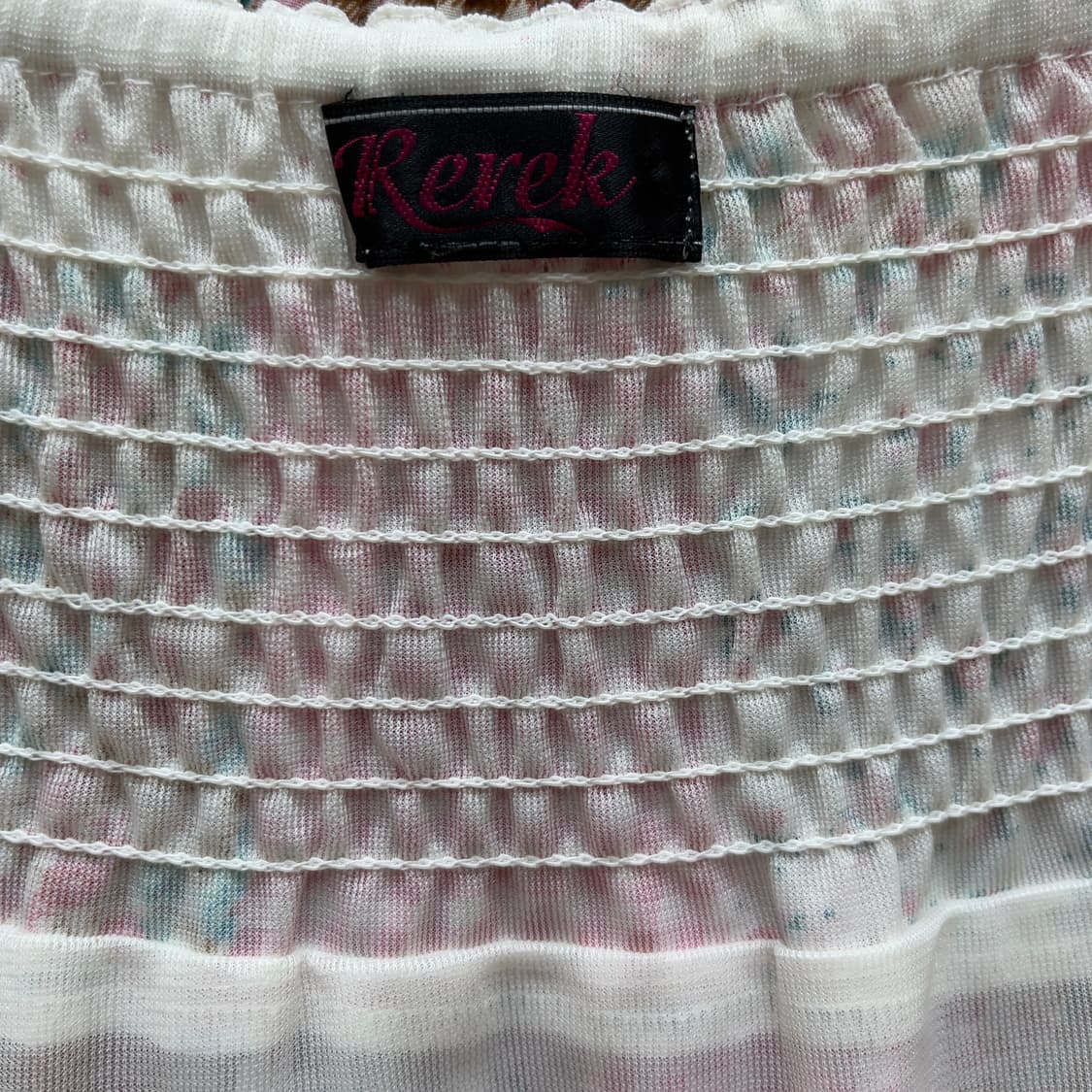 일본빈티지 레렉 패치워크 캉캉 롱스커트 상품이미지5