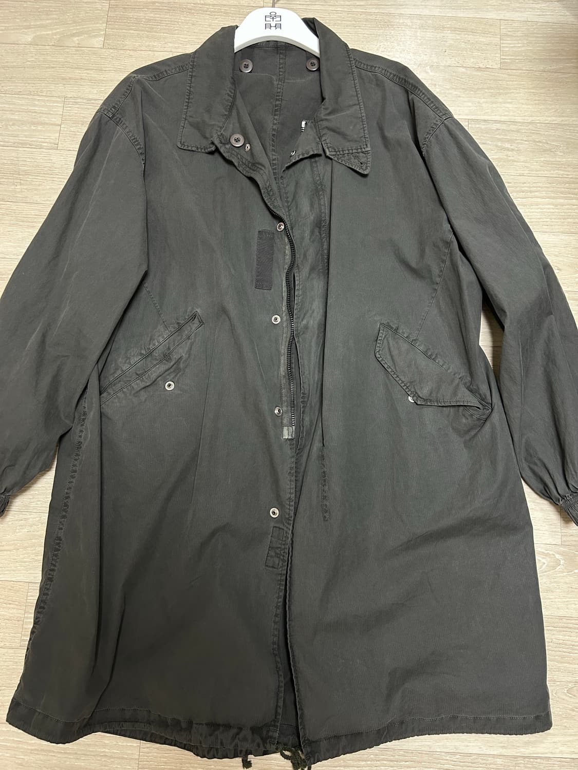 (4) 폴리테루 26ss 델 파카 세이지 그레이 상품이미지2