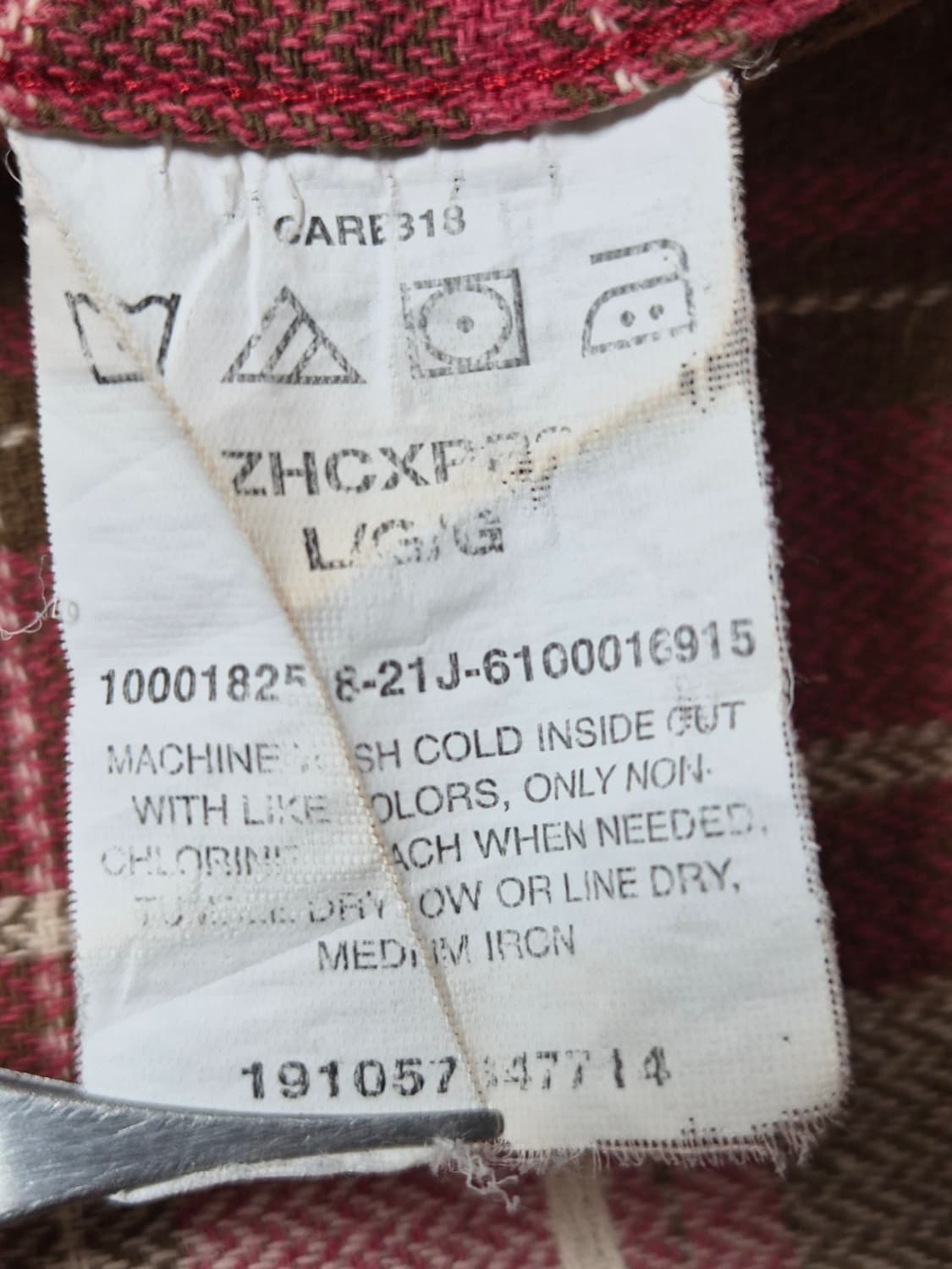 랭글러Wrangler 체크 웨스턴 셔츠 L사이즈 - S314 상품이미지6