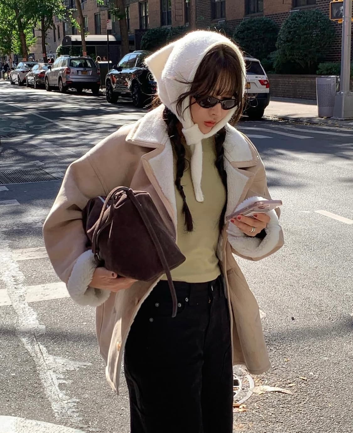 포에토 무스탕 foeto Nutty suede mustang camel 상품이미지3