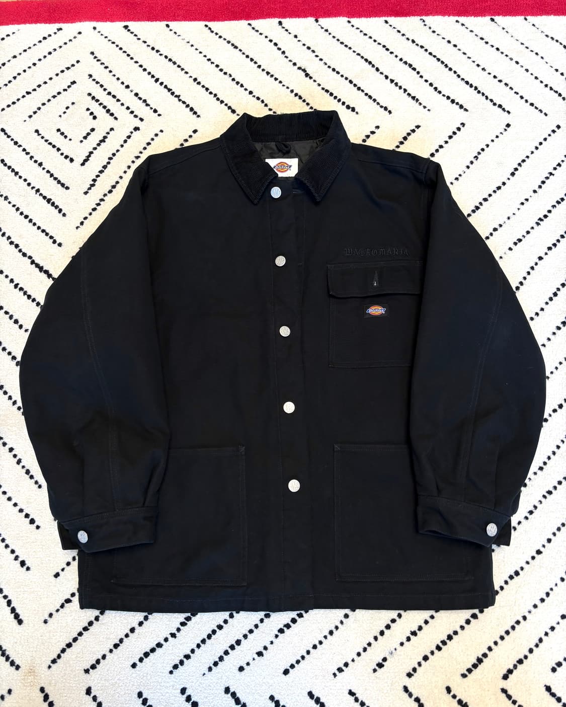 Wacko MariaXDickies 캔버스 커버올 블랙 XL  상품이미지1